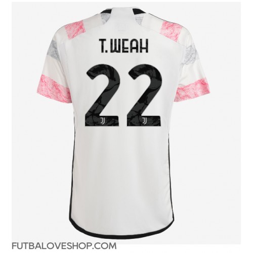 Dres Juventus Timothy Weah #22 Preč 2023-24 Krátky Rukáv